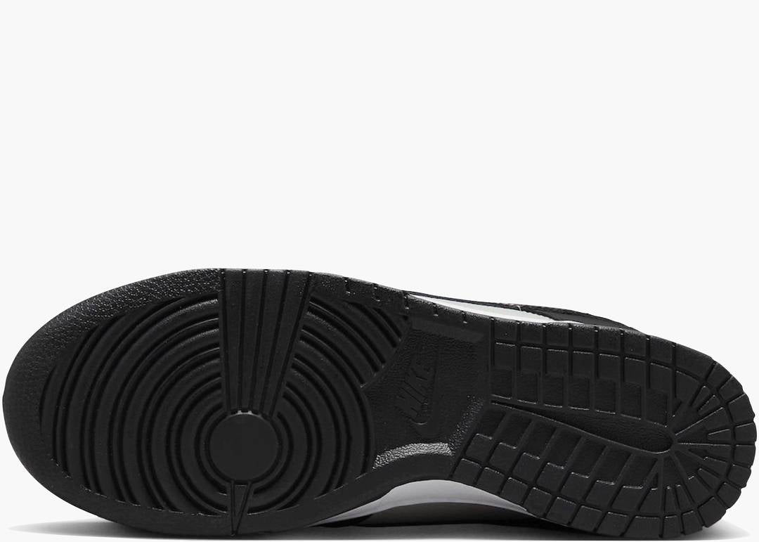 Nike Dunk Low - Black Bright Mandarin Mini Swoosh