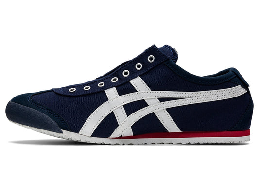 onitsuka tiger mexico 66 slip-on - navy off-white red