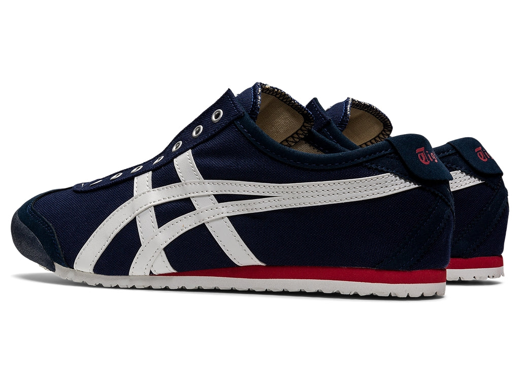 onitsuka tiger mexico 66 slip-on - navy off-white red