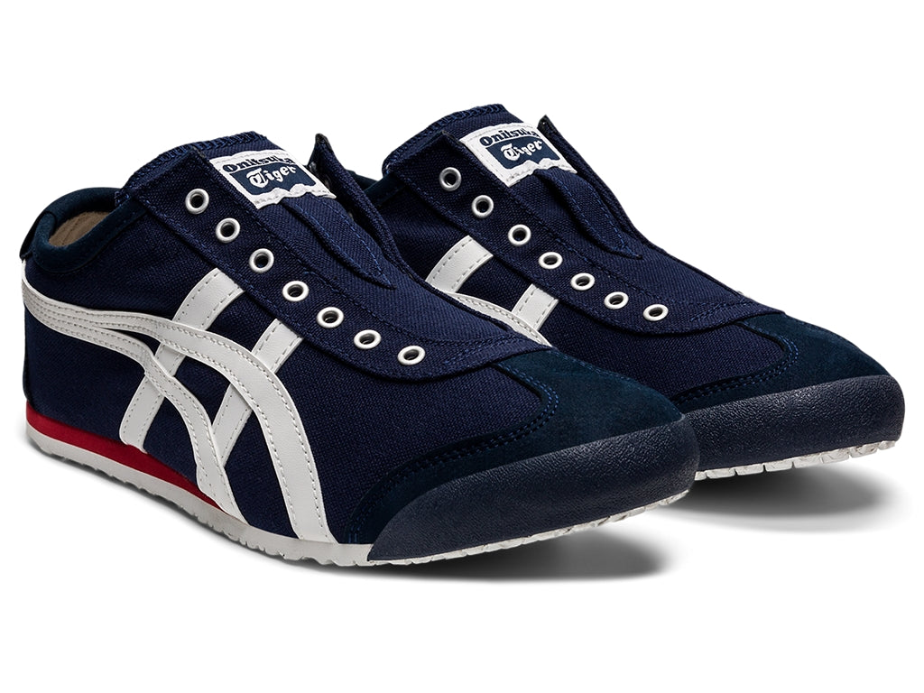 onitsuka tiger mexico 66 slip-on - navy off-white red